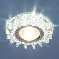 Точечный светодиодный светильник с хрусталем 6037 MR16  SL зеркальный/серебро (немецкое качество) , фото 1