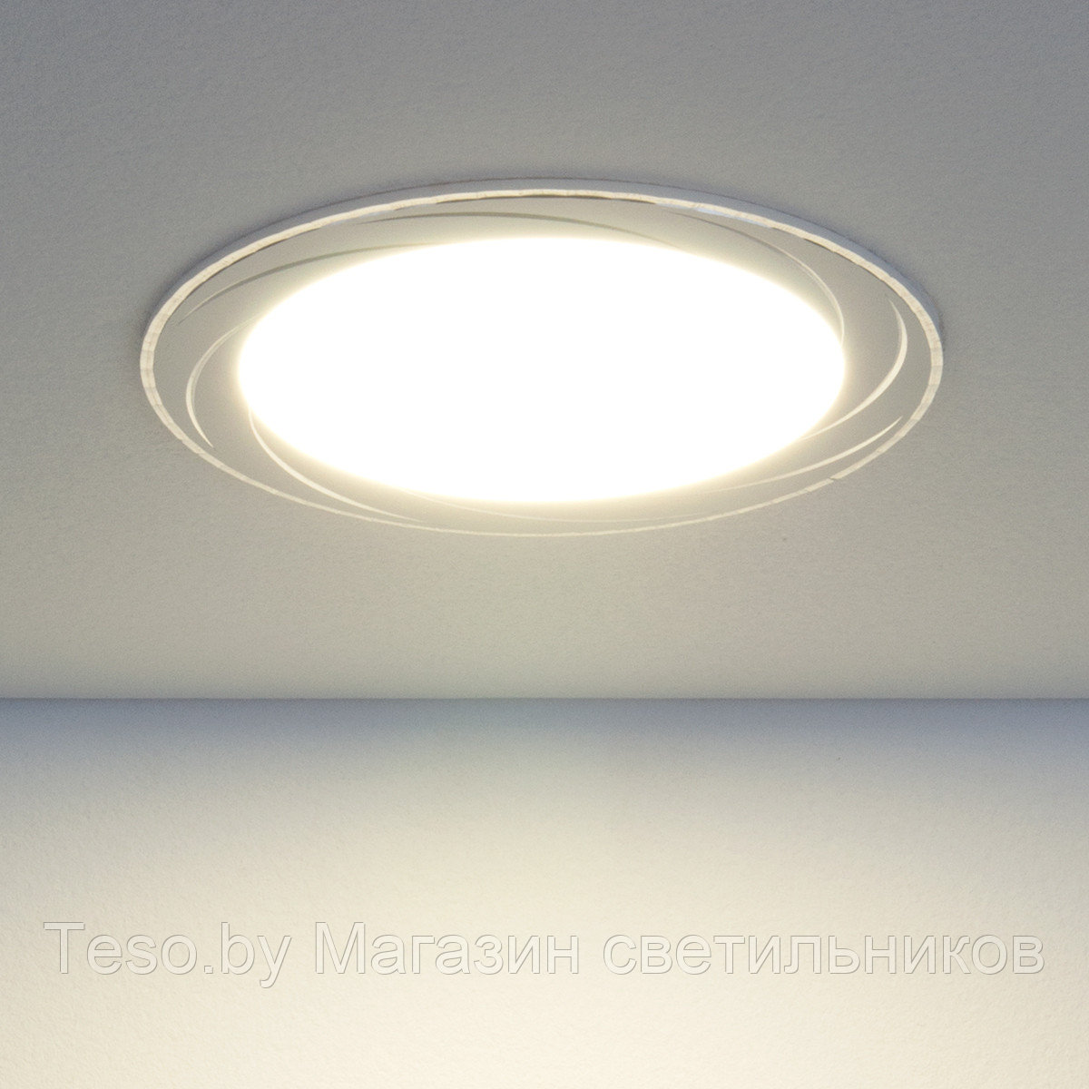 Встраиваемый потолочный светодиодный светильник DLR004 12W 4200K WH белый (немецкое качество) 