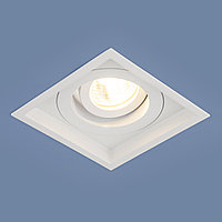 Алюминиевый точечный светильник 1071/1 MR16 WH белый (немецкое качество) 