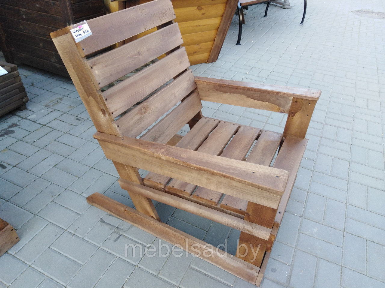 Кресло из массива сосны"Садовое" - фото 2 - id-p85195570