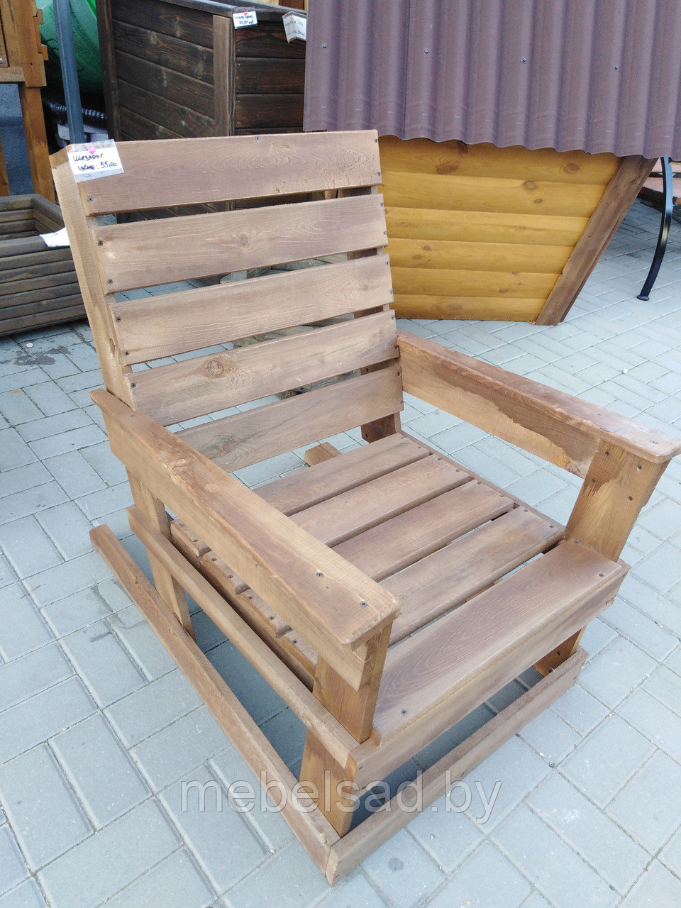 Кресло из массива сосны"Садовое" - фото 6 - id-p85195570
