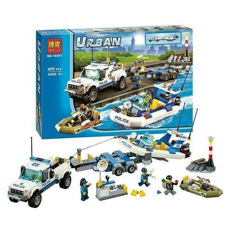 Конструктор Bela Urban 10421 Полицейский патруль (аналог Lego City Police Patrol 60045) 409 д - фото 1 - id-p85196831