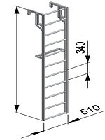Лестница навесная алюминиевая для полувагонов ЛНА 2000
