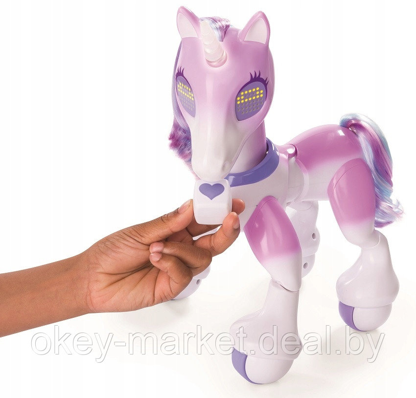 Интерактивный Волшебный Единорог Enchanted Unicorn Zoomer Spin Master - фото 3 - id-p85245268