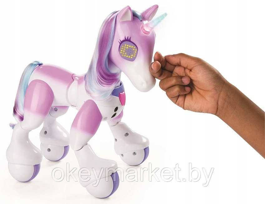 Интерактивный Волшебный Единорог Enchanted Unicorn Zoomer Spin Master - фото 6 - id-p85245268