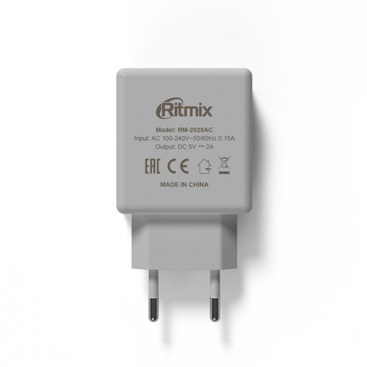 Сетевое зарядное устройство Ritmix RM-2025AC - фото 2 - id-p85250439
