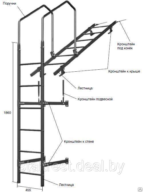 Лестница кровельная