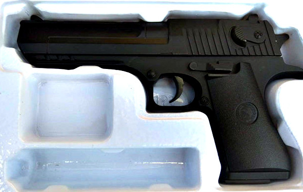 Детский пистолет пневматический Десерт Игл Desert Eagle металл K-111 - фото 3 - id-p85254904