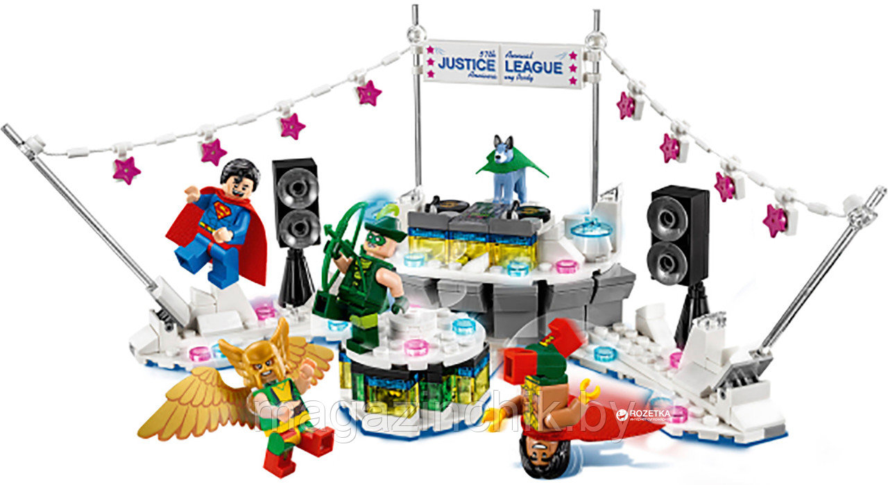 Конструктор Бэтмен Bela 10878 День рождения Лиги справедливости (аналог Lego Batman 70919) - фото 6 - id-p85256851
