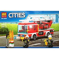 Конструктор Bela Cities 10828 Пожарный автомобиль с лестницей (аналог Lego City 60107) 225 д