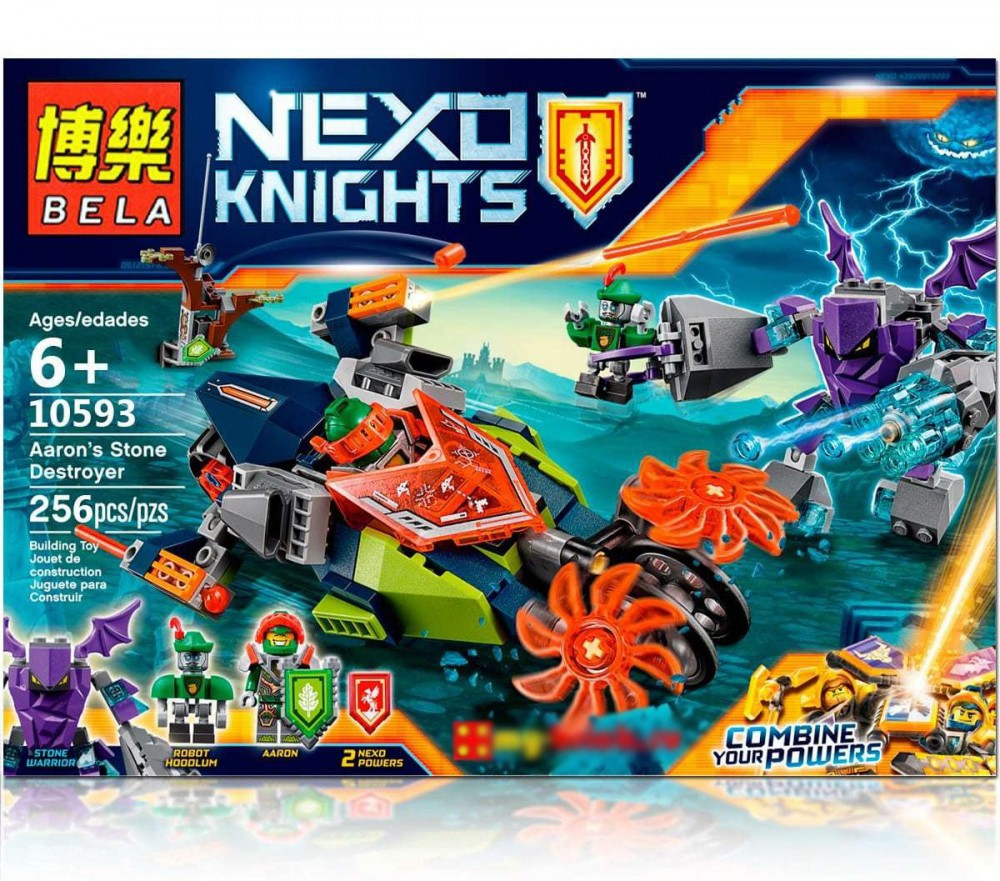 Конструктор Bela Nexo Knights 10593 "Слайсер Аарона", 256 дет аналог LEGO Nexo Knights 70358 - фото 1 - id-p69529439