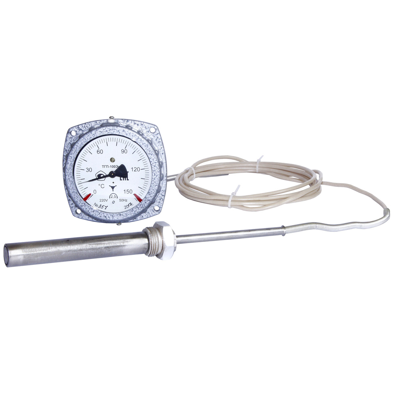 Термометр газовый, показывающий, электроконтактный ТГП-100Эк - фото 1 - id-p85276004