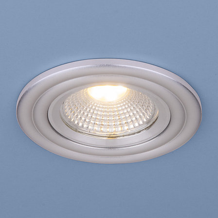 Встраиваемый потолочный LED светильник 9902 LED 3W SL серебро, фото 2