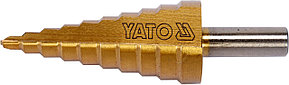 Сверло по металлу ступенчатое 4-22мм HSS-TIN"Yato" YT-44741
