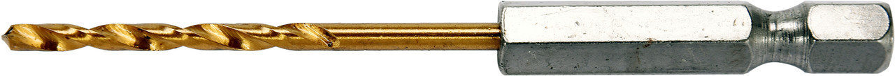 Сверло по металлу HSS-TiN 4,0мм с хвостовиком HEX (1 шт.) YT-44757 - фото 1 - id-p85282574
