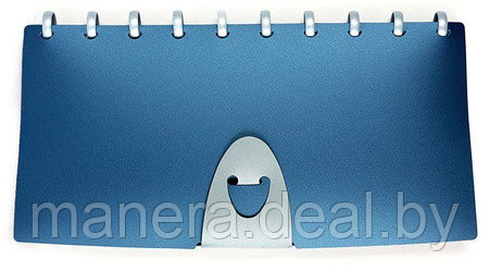 Визитница Duralook Visifix Walk, 130 × 260 мм, 4 кармана, 12 листов, синяя с серым - фото 1 - id-p85297904