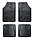 Ковры с высоким бортиком в салон автомобиля полимерные мелкоячеистые универсальные, цвет - черный, к, фото 2