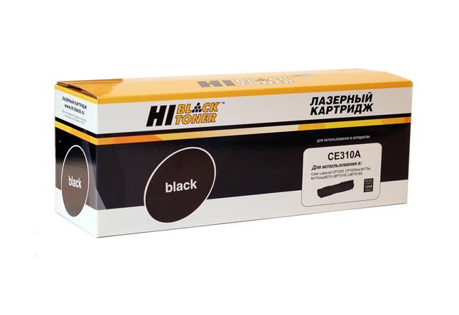 Картридж 126A/ CE310A (для HP Color LaserJet Pro CP1020/ CP1025/ M175/ M275) Hi-Black, чёрный