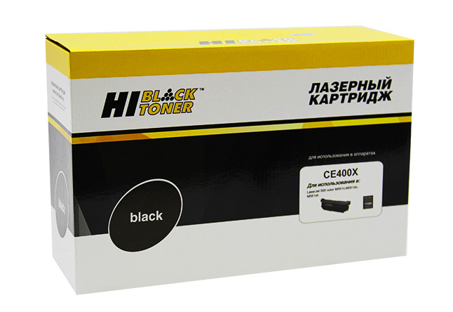 Картридж 507X/ CE400X (для HP Color LaserJet M551/ M575/ Pro M570) Hi-Black, чёрный