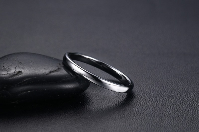 Обручальное UNI Silver (обручальное кольцо унисекс из вольфрама) - фото 2 - id-p85324763