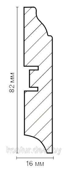 Плинтус МДФ SmartProfile 3D wood 82 Клен - фото 2 - id-p85325713