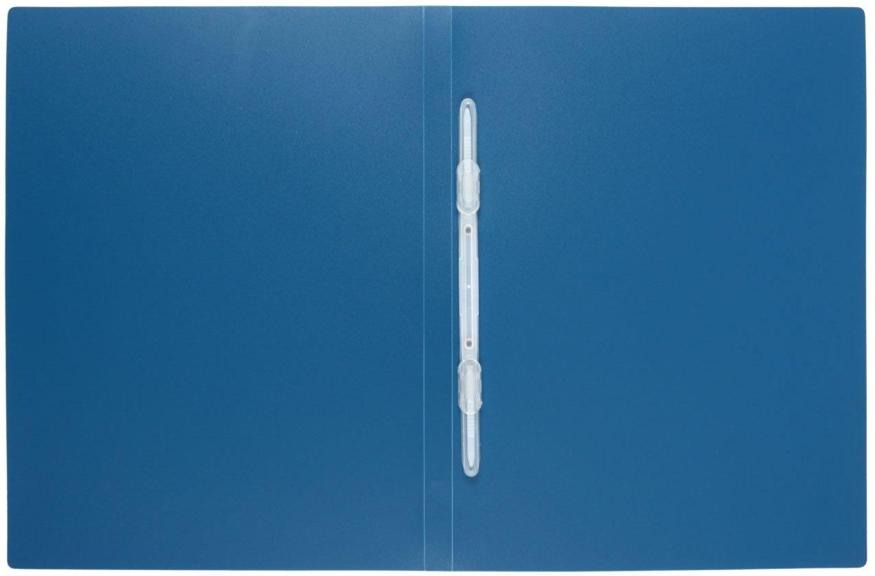 Папка-скоросшиватель с пластиковым механизмом Lite толщина пластика 0,5 мм, синяя - фото 1 - id-p85325690