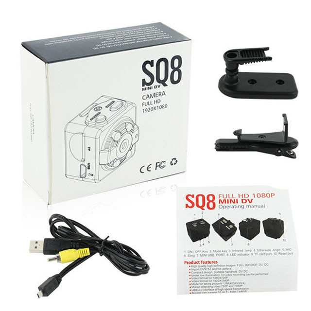 Камера SQ8 Mini DV 1080P - фото 3 - id-p85329408