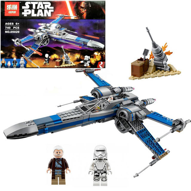 Конструктор Star Plan Lepin 05029 Истребитель X-Wing Сопротивления (аналог Lego Star Wars 75149) 740 деталей - фото 1 - id-p85351294