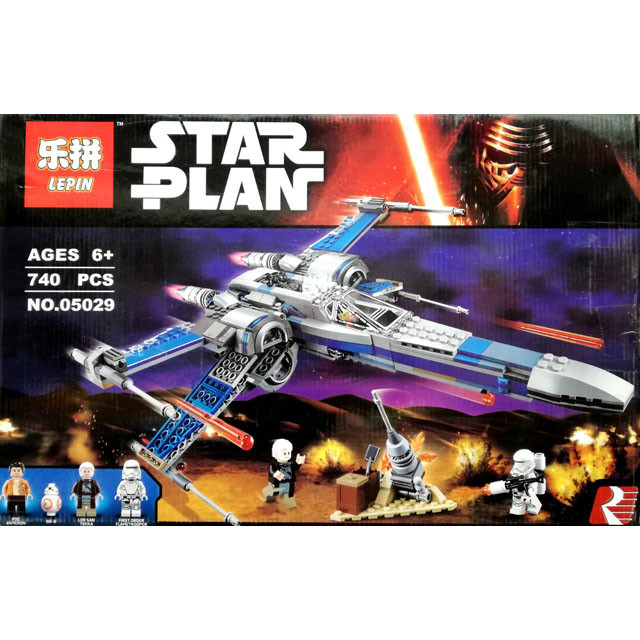 Конструктор Star Plan Lepin 05029 Истребитель X-Wing Сопротивления (аналог Lego Star Wars 75149) 740 деталей - фото 3 - id-p85351294