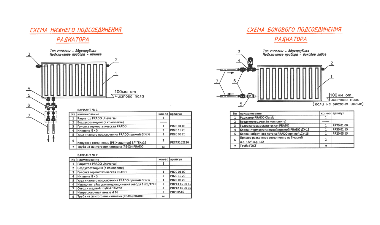 Радиатор стальной Прадо Универсал Radiator Prado Universal - нижнее подключение тип 22 500х1900 - фото 6 - id-p85352480