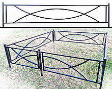 Ограда под заказ №20, изготовление в Минске и Миской области