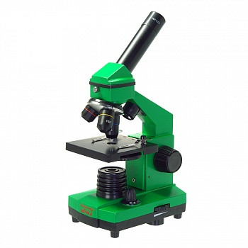 Микроскоп школьный Эврика 40х-400х в кейсе (лайм) - фото 1 - id-p85427941