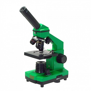 Микроскоп школьный Эврика 40х-400х в кейсе (лайм) - фото 3 - id-p85427941