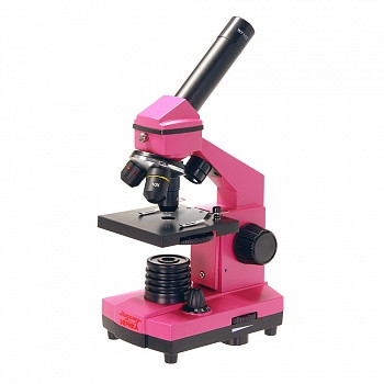 Микроскоп школьный Эврика 40х-400х в кейсе (фуксия) - фото 2 - id-p85428555