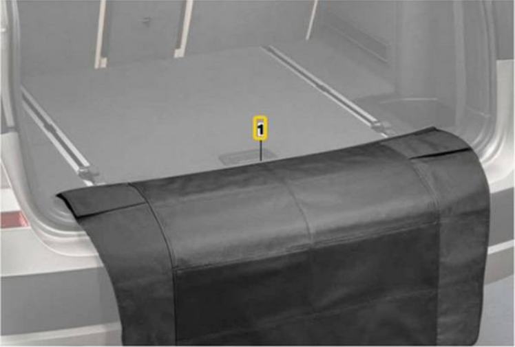 Защитный брезент (коврик) в багажник оригинальный для BMW 1-Серия F20/F21 хэтчбек 5-дв. (2011-2018) - фото 1 - id-p85433844