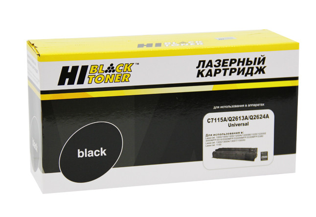 Картридж 15A/ C7115A (для HP LaserJet 1000/ 1005W/ 1200/ 1220/ 3300/ 3310/ 3320/ 3330/ 3380) Hi-Black