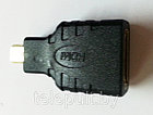 Переходник HDMI micro штекер-HDMI гнездо ( пластик-золото ), фото 5