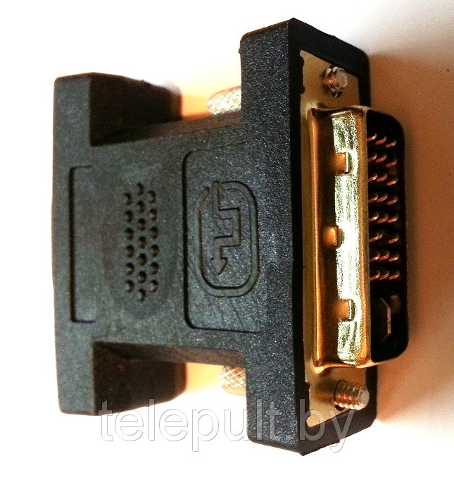 Переходник DVI-D штекер-VGA ( 15pin ) гнездо ( пластик-никель-золото ) - фото 4 - id-p68511691