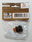 Переходник HDMI штекер-HDMI гнездо угловой ( пластик-золото ), фото 2