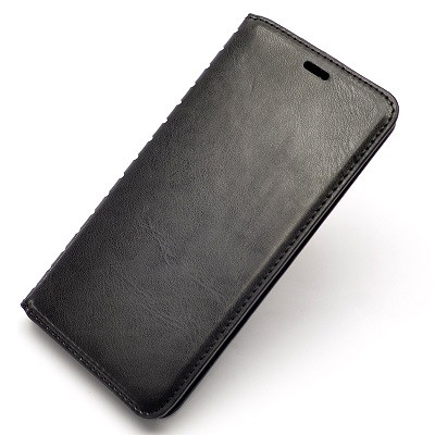 Полиуретановый чехол-книга на основе из силикона New Book Case Черный для Asus ZenFone 5 Lite ZC600KL - фото 1 - id-p85595313