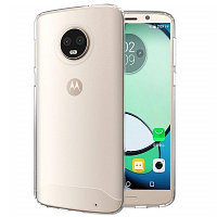 Силиконовый чехол TPU Case 0.6mm прозрачный для Motorola Moto G6 Plus