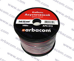 Акустический кабель 2х0.35кв.мм 100м на бобине(красно-черный) (АРБАКОМ)