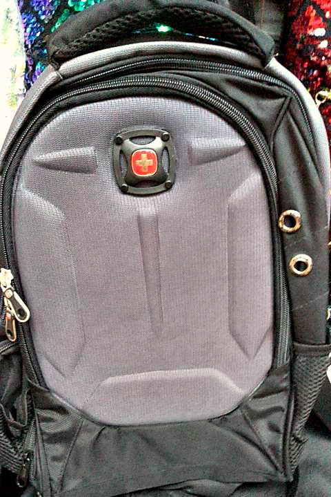 Рюкзак SwissGear с анатомической спинкой, черный с серым - фото 1 - id-p85599828