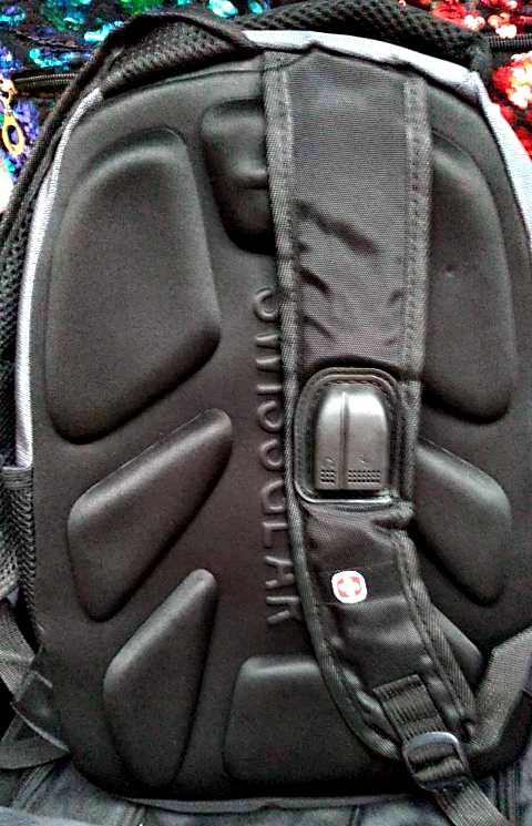Рюкзак SwissGear с анатомической спинкой, черный с серым - фото 2 - id-p85599828