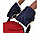 BAMBOLA Муфты-варежки раздельные для коляски шерстяной мех+плащевка, непромокаемые, 155B, черный, фото 3
