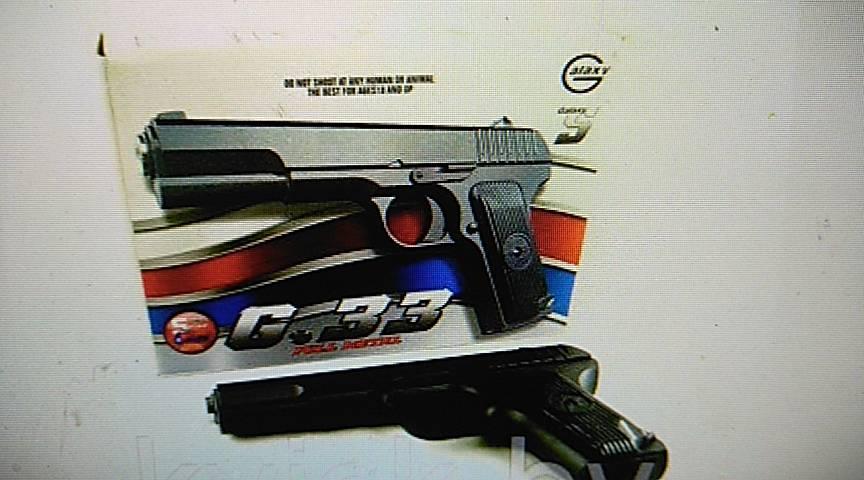 Пистолет ТТ игрушечный пневматический металлический Galaxy G.33 - фото 1 - id-p85604403