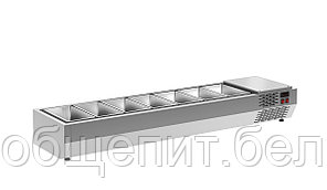 Витрина холодильная Carboma A40 SM 1,2 0430 (VT2-G) ((3x GN 1/3 + GN 1/2)