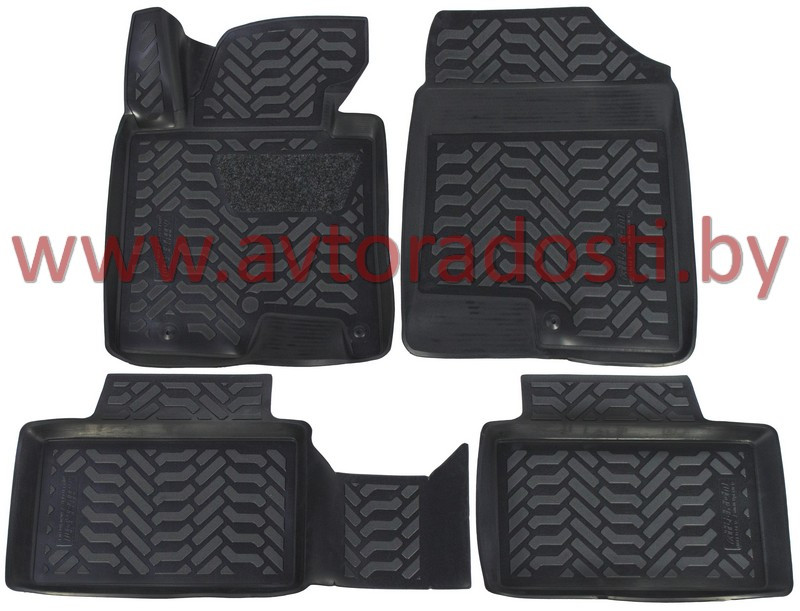 Коврики для Hyundai i30 II (2012-) / Kia Ceed (2012-) / 3D c подпятником (Aielron) [60847] [60670]
