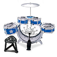 Детская барабанная установка Jazz Drum арт. 6604-2 (синяя), фото 1