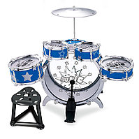 Детская барабанная установка Jazz Drum арт. 6604-2 (синяя)